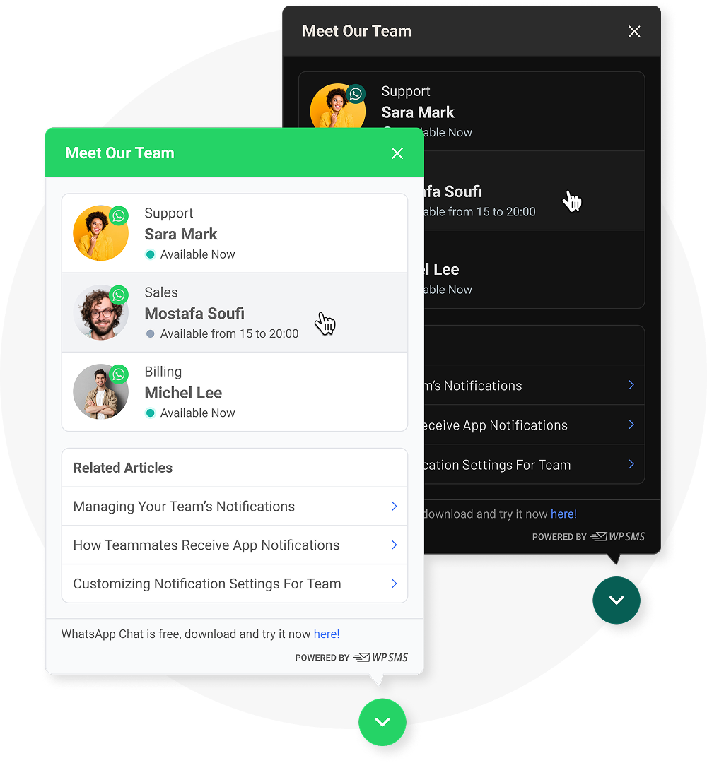 ارتباط فوری با بازدیدکنندگان سایت